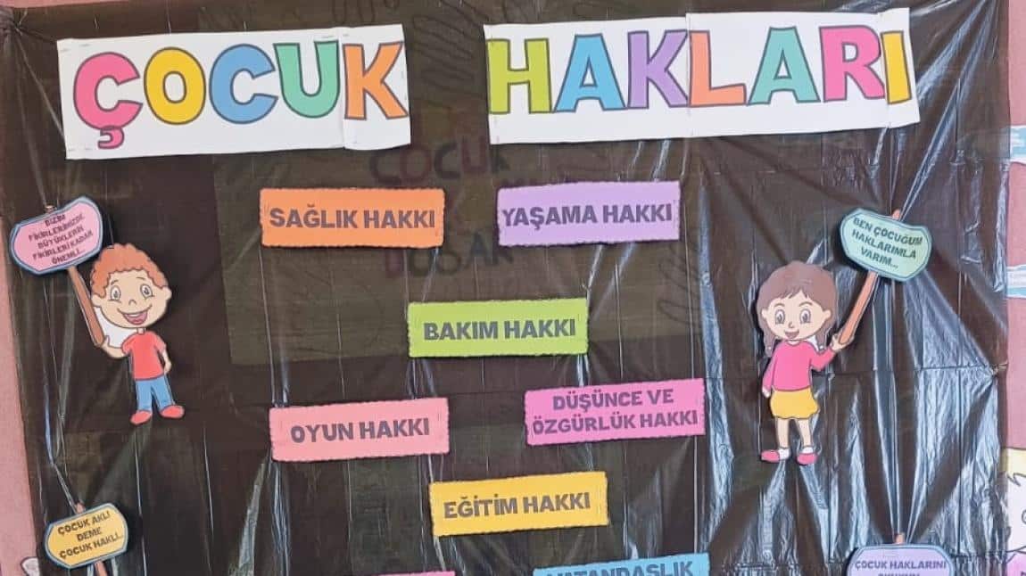 20 Kasım Dünya Çocuk Hakları Günü ile İlgili Pano Hazırlandı.